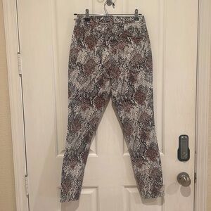 G.I.L.I. Dual Stretch Colored Denim Arkle Pants Snake